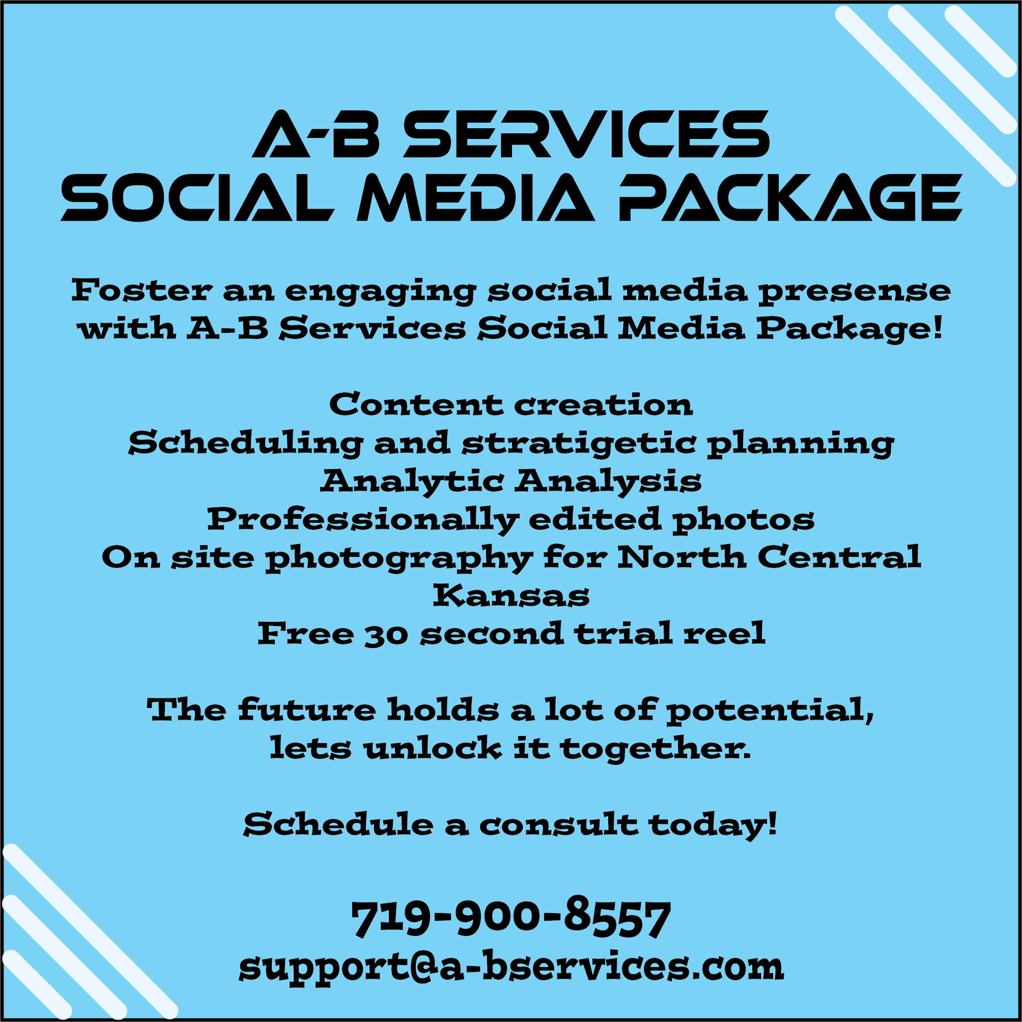 A-B Services social media package